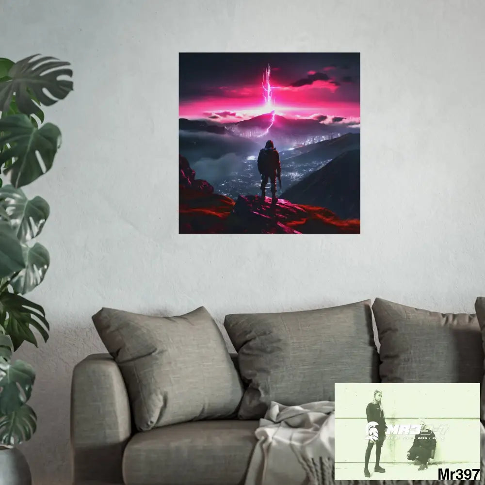 Mount Snowdon In Blind the summit 2nd SAS link done May 20X No 26 Fine Art Posters Poster