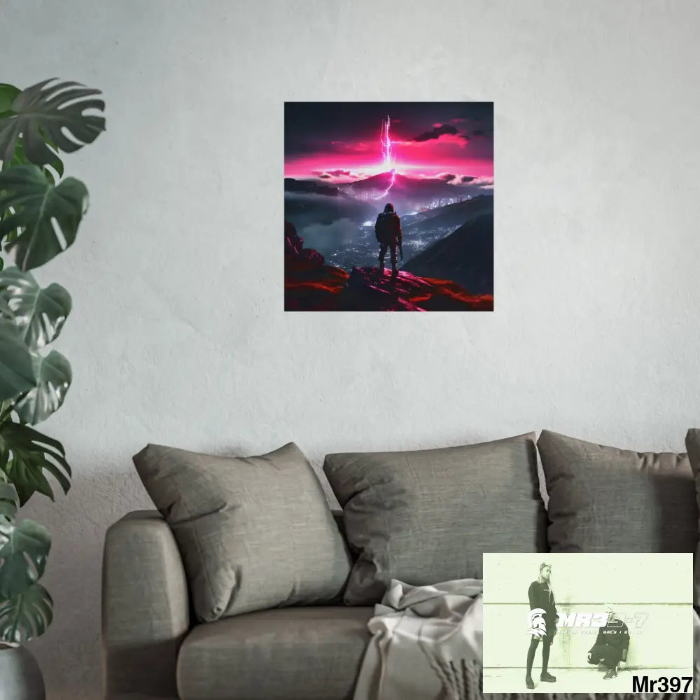 Mount Snowdon In Blind the summit 2nd SAS link done May 20X No 26 Fine Art Posters Poster