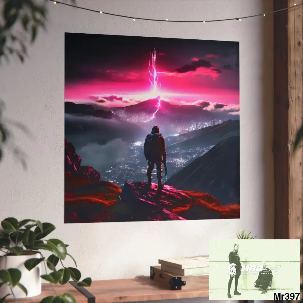 Mount Snowdon In Blind the summit 2nd SAS link done May 20X No 26 Fine Art Posters Poster