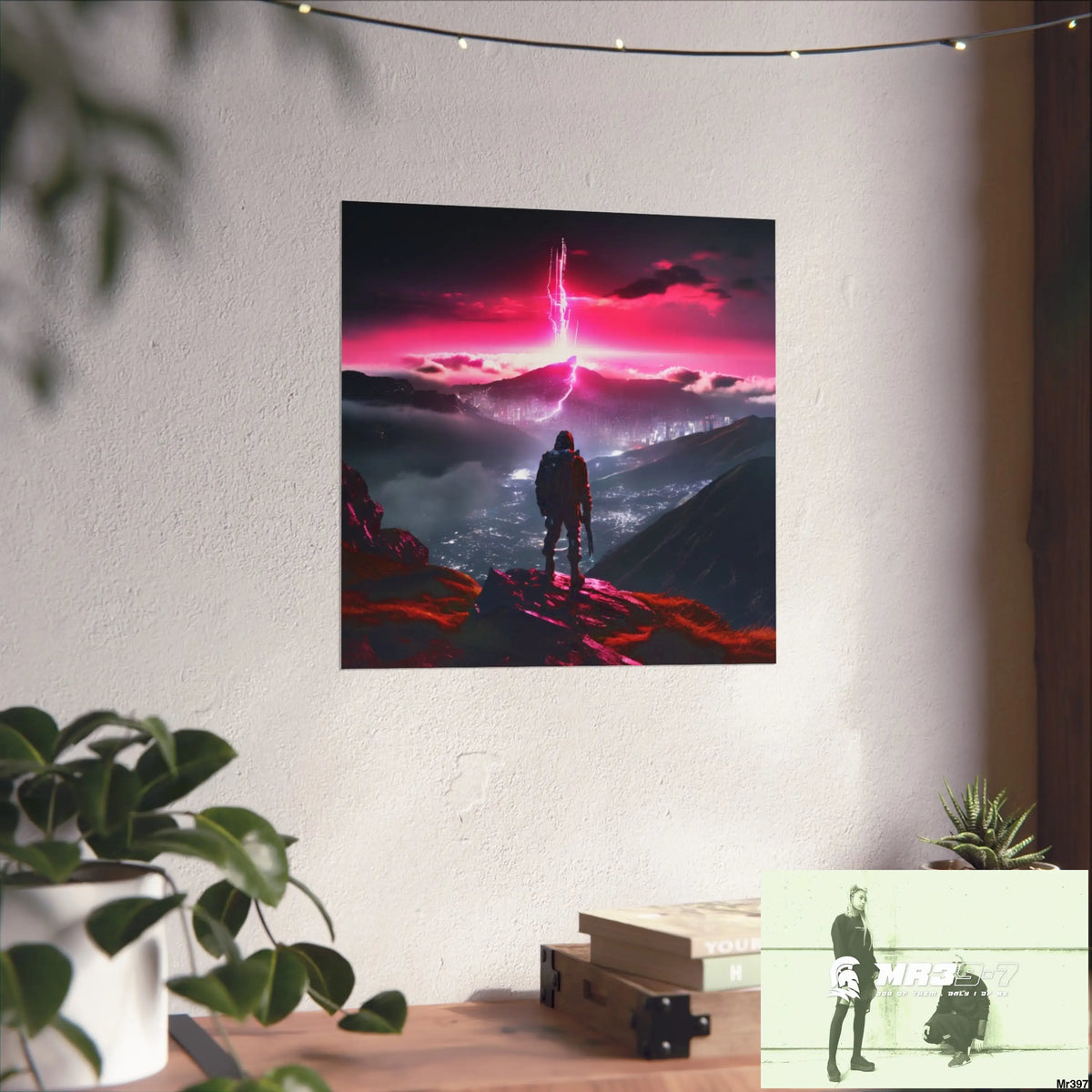 Mount Snowdon In Blind the summit 2nd SAS link done May 20X No 26 Fine Art Posters Poster