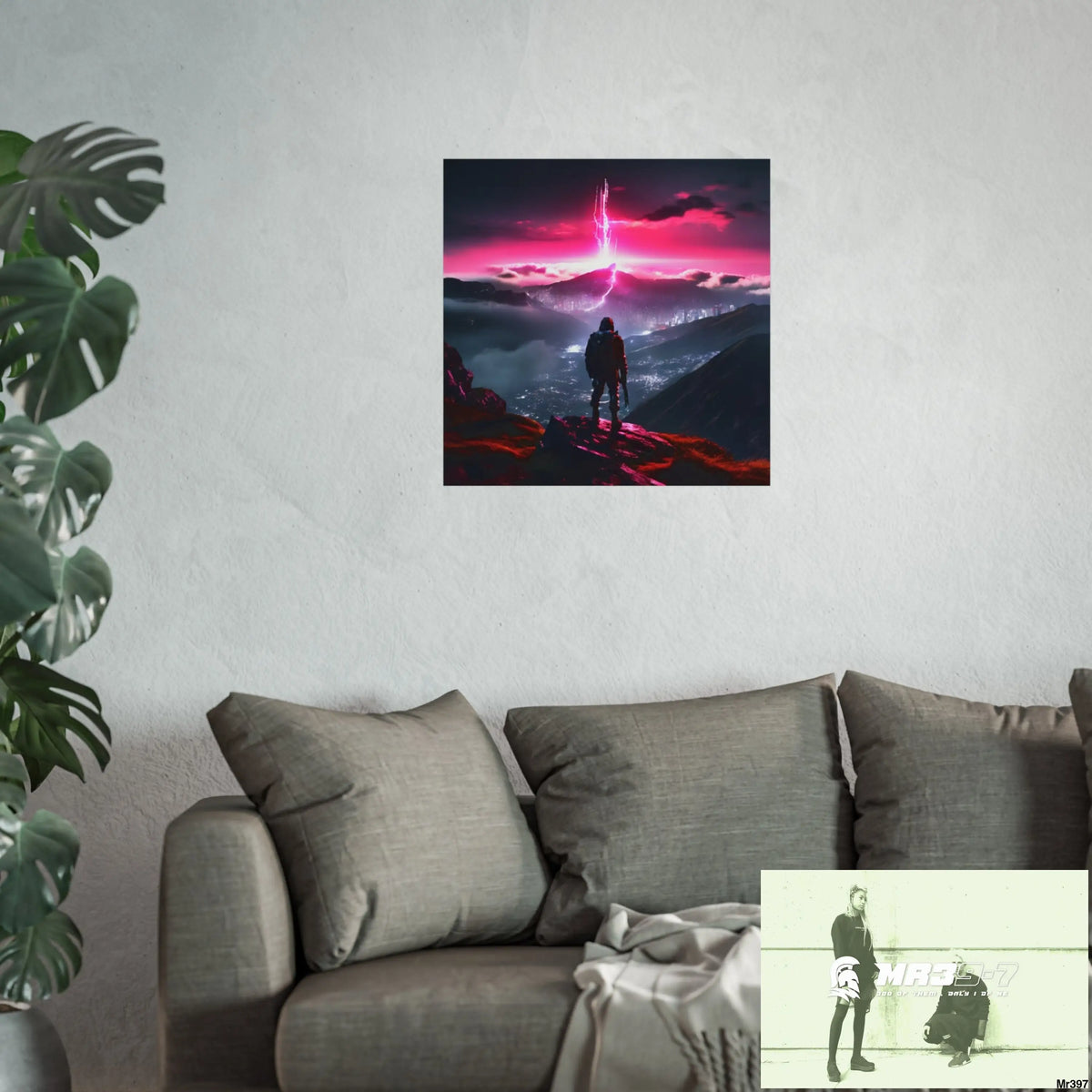 Mount Snowdon In Blind the summit 2nd SAS link done May 20X No 26 Fine Art Posters Poster