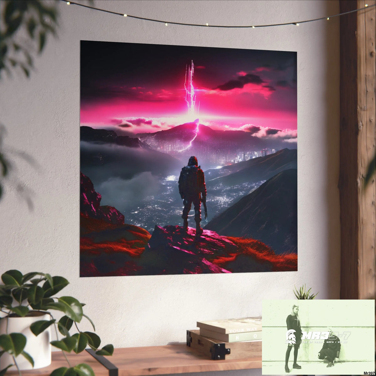 Mount Snowdon In Blind the summit 2nd SAS link done May 20X No 26 Fine Art Posters Poster