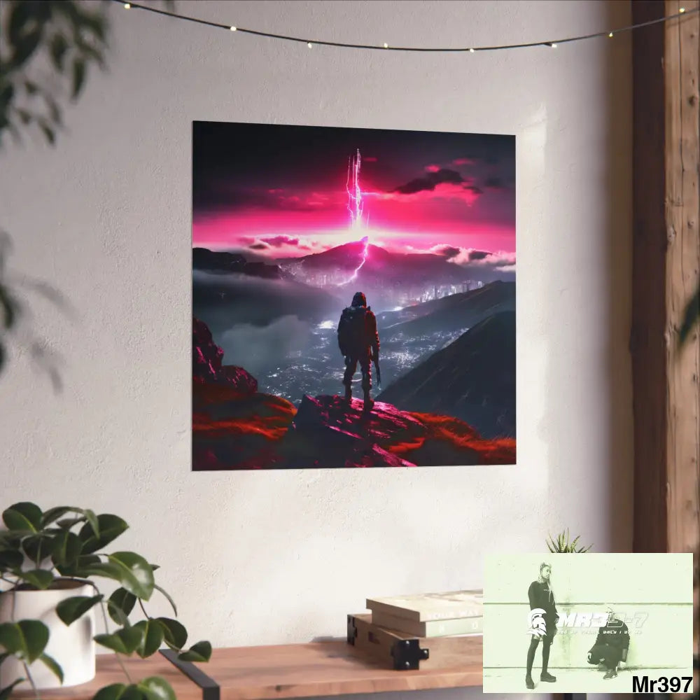 Mount Snowdon In Blind the summit 2nd SAS link done May 20X No 26 Fine Art Posters Poster