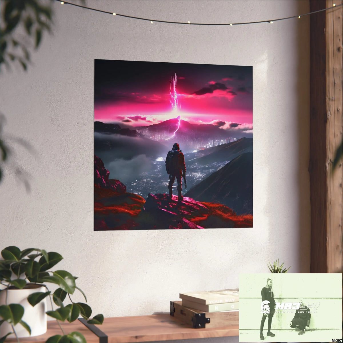 Mount Snowdon In Blind the summit 2nd SAS link done May 20X No 26 Fine Art Posters Poster