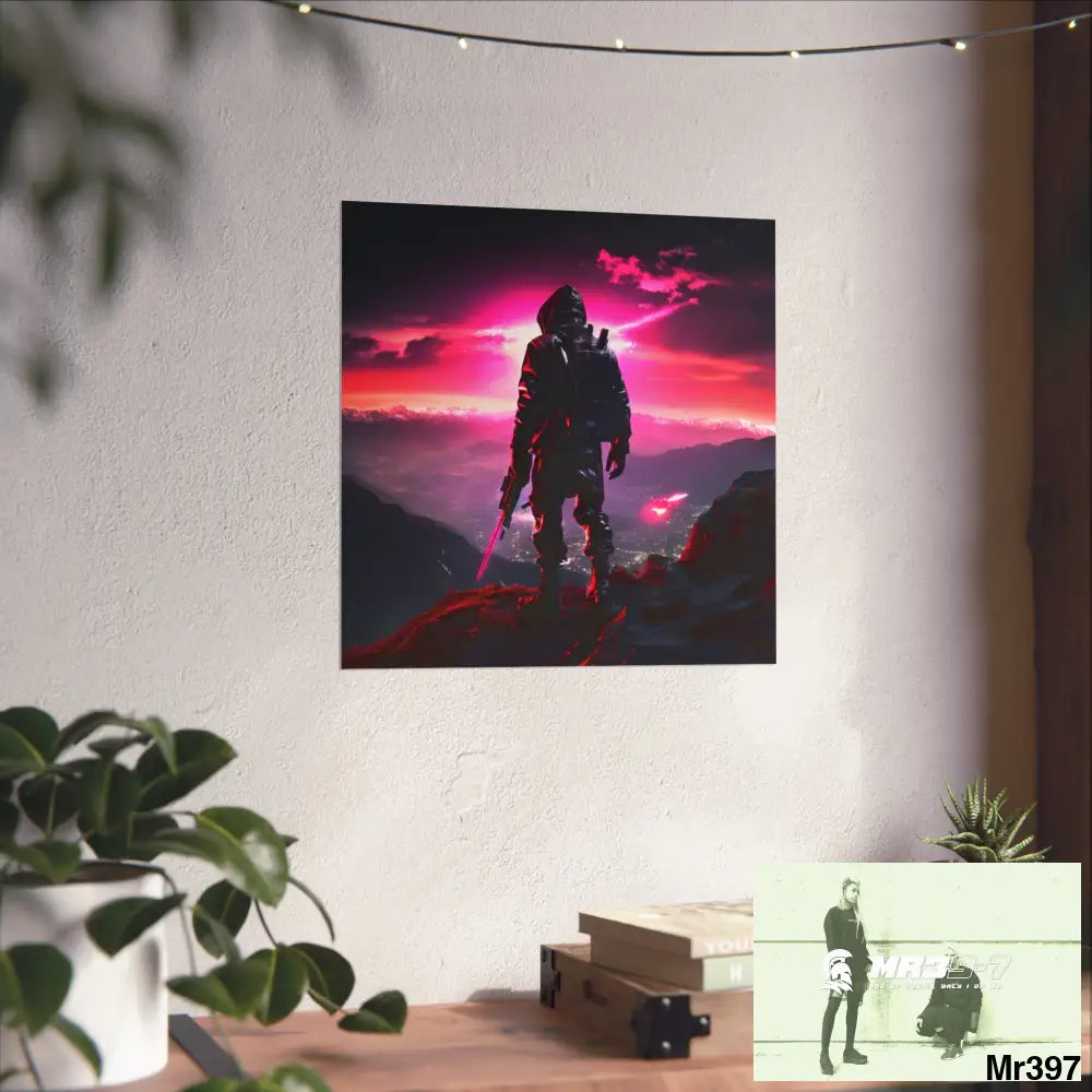 Mount Snowdon In Blind the summit 2nd SAS link done May 20X No 27 Fine Art Posters Poster