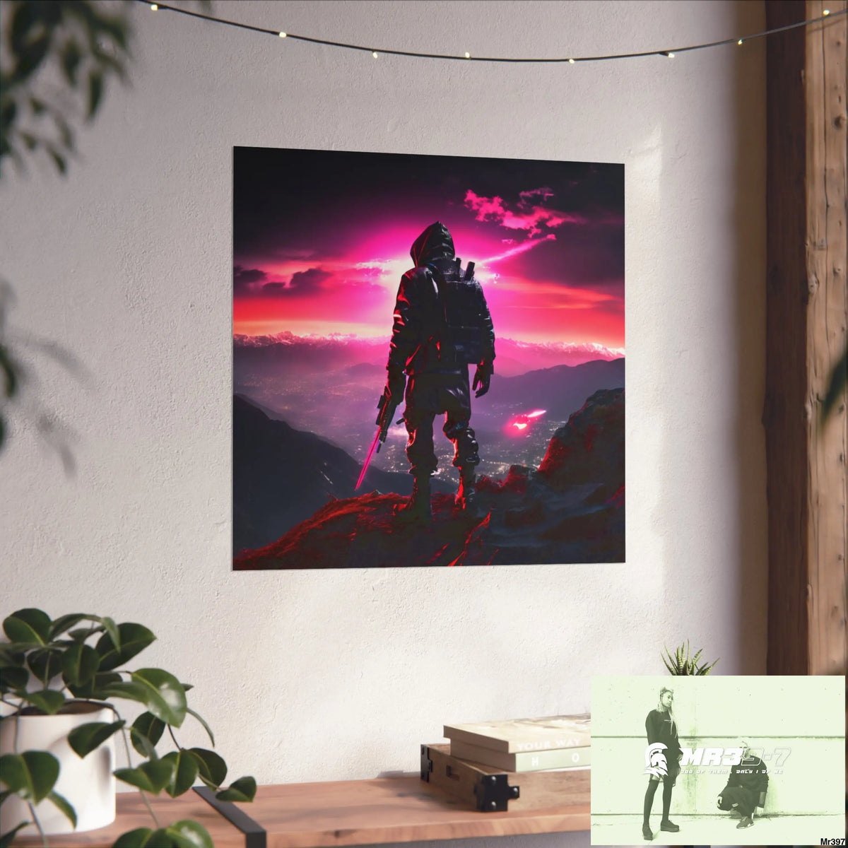 Mount Snowdon In Blind the summit 2nd SAS link done May 20X No 27 Fine Art Posters Poster