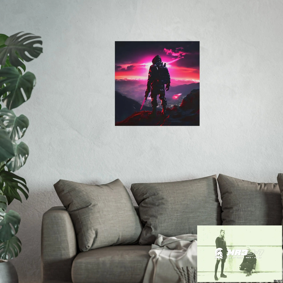 Mount Snowdon In Blind the summit 2nd SAS link done May 20X No 27 Fine Art Posters Poster