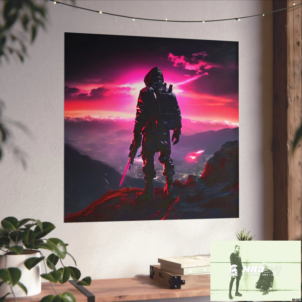 Mount Snowdon In Blind the summit 2nd SAS link done May 20X No 27 Fine Art Posters Poster