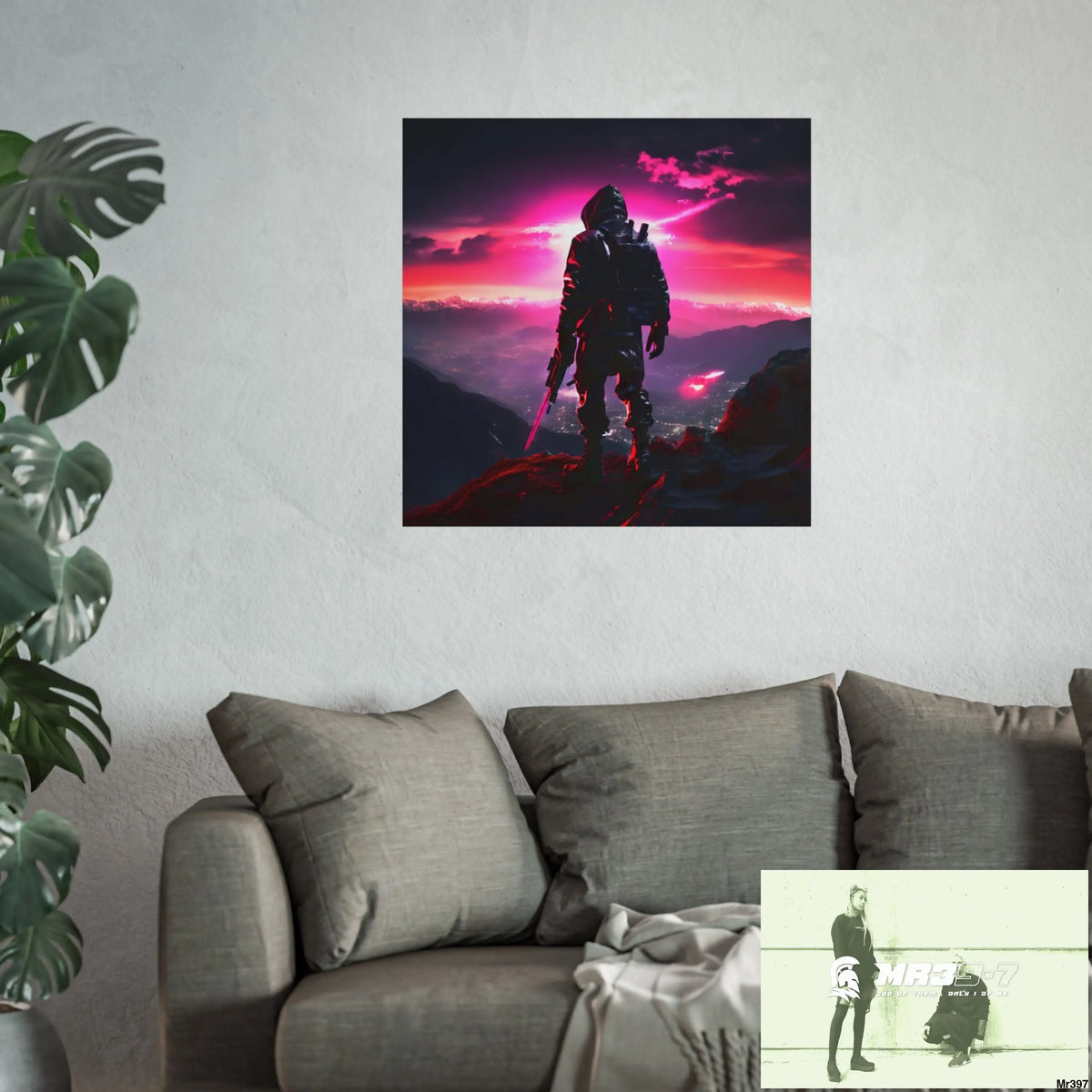 Mount Snowdon In Blind the summit 2nd SAS link done May 20X No 27 Fine Art Posters Poster