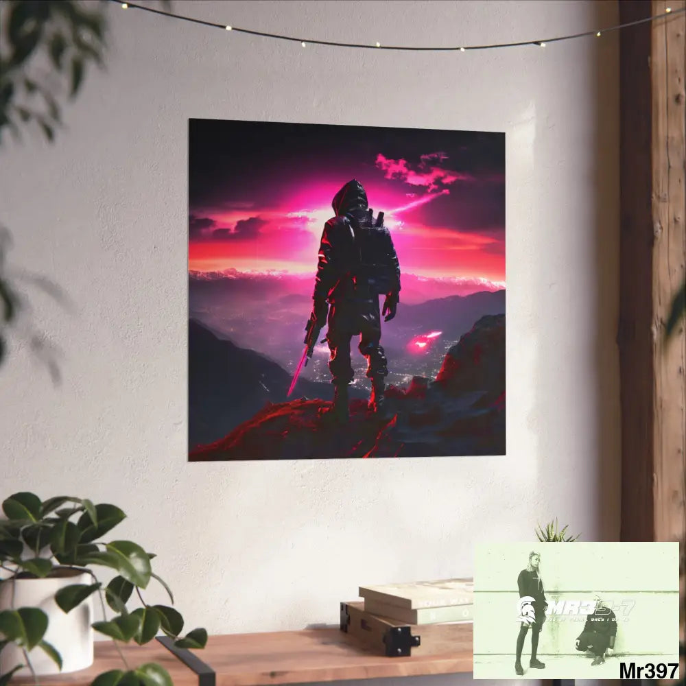 Mount Snowdon In Blind the summit 2nd SAS link done May 20X No 27 Fine Art Posters Poster