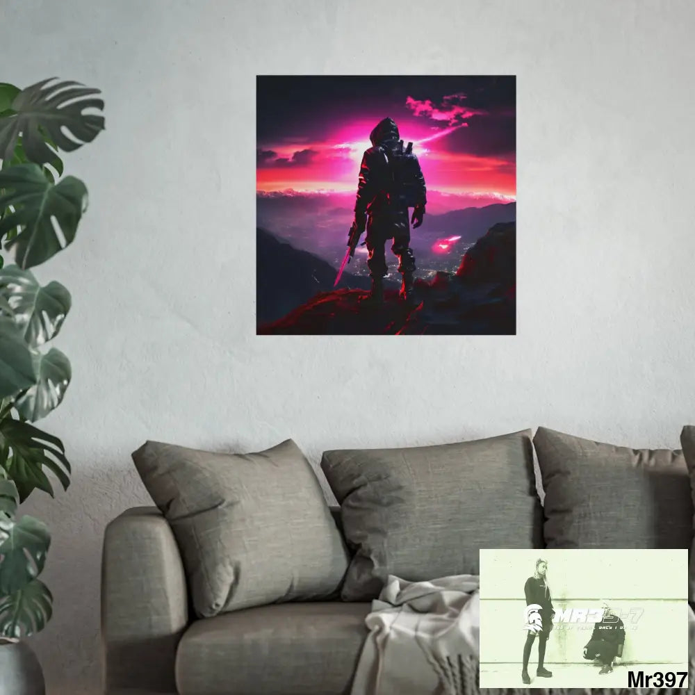 Mount Snowdon In Blind the summit 2nd SAS link done May 20X No 27 Fine Art Posters Poster