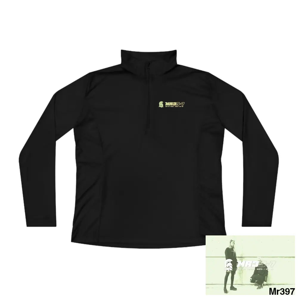 MR 39 Ladies Quarter-Zip Pullover Black / M Long-sleeve