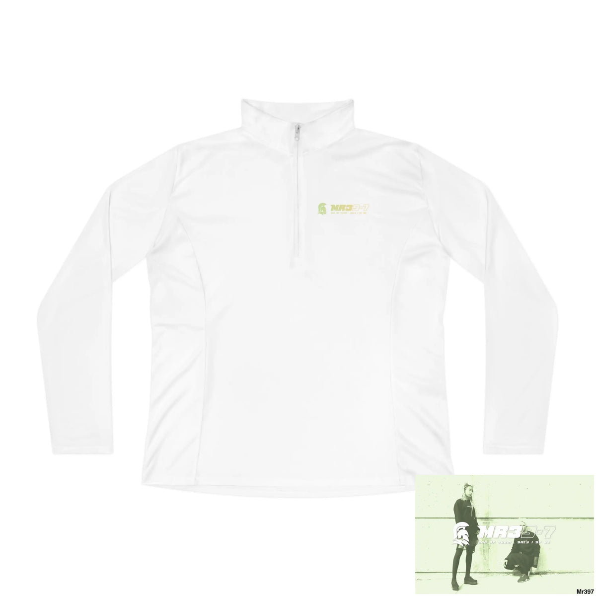 MR 39 Ladies Quarter-Zip Pullover White / S Long-sleeve