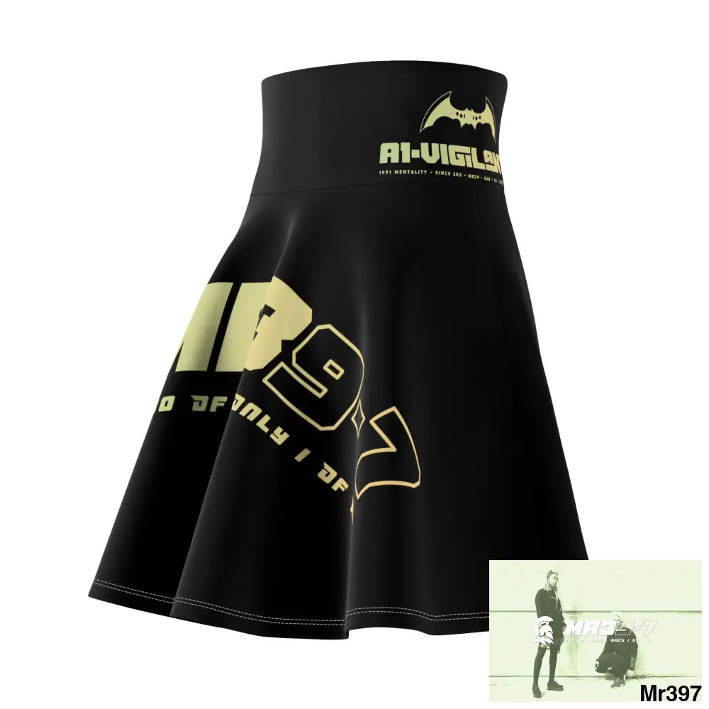 Mr 39s A1-Vigilante Women’s Skater Skirt (AOP) All Over Prints