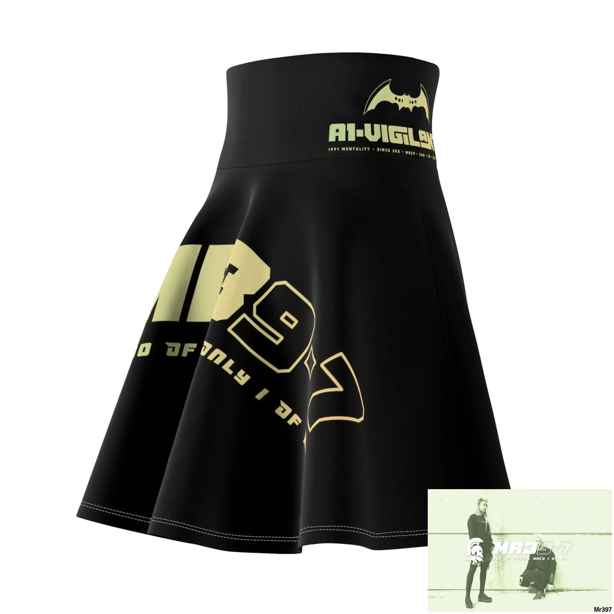 Mr 39s A1-Vigilante Women’s Skater Skirt (AOP) All Over Prints