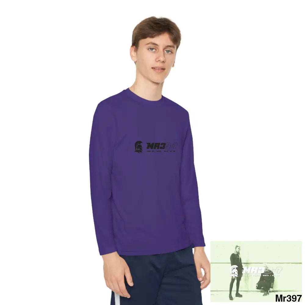 MR39 -7 2001-23 5 Countries Just Say No To County Lines Youth Long Sleeve Competitor Tee Purple / S Kids clothes