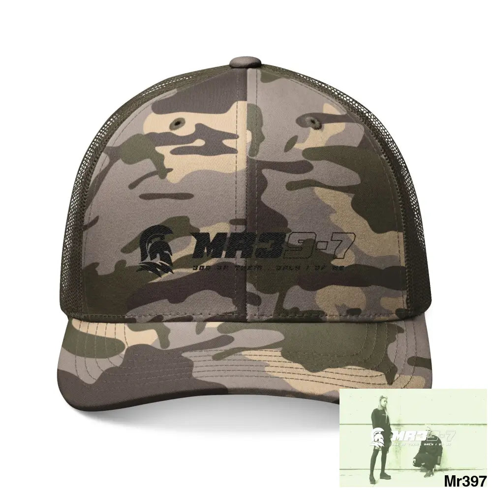 MR39-7 300 0f them only 1 of me Camouflage Trucker Hat with Embroidery | Military Style Cap Outdoor Adventure Gear