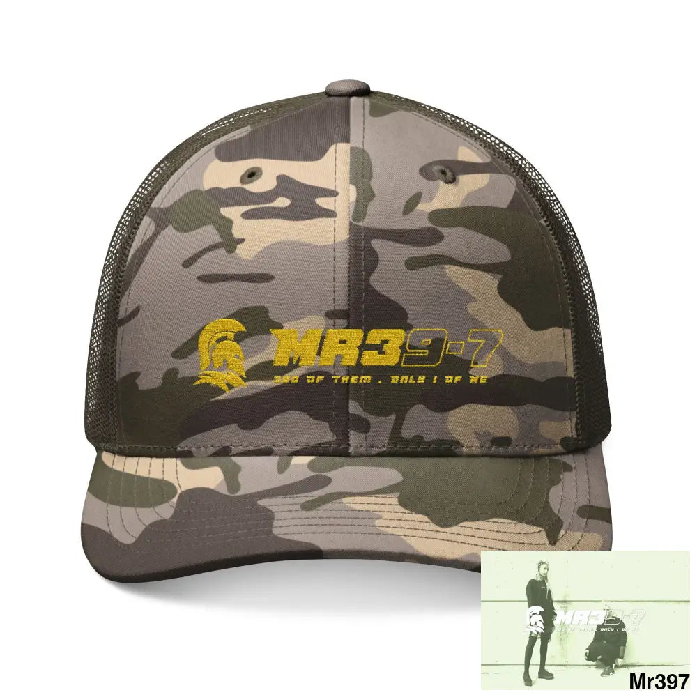 MR39-7 300 0f them only 1 of me Camouflage Trucker Hat with Embroidery | Military Style Cap Outdoor Adventure Gear