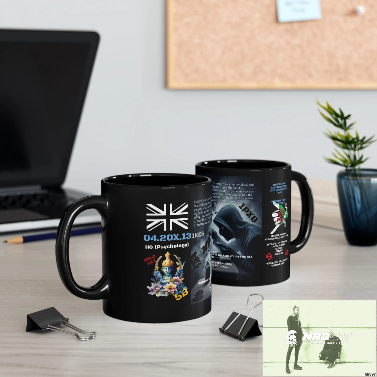 MR39-7 300 of them only 1 of me 11oz Tactical GB / Black Mug Mental Health VAR / My Life My Deaths Their Plans Failed
