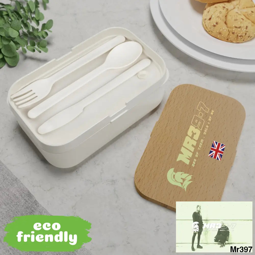 MR39-7 300 of them only 1 of me Bento Box with Band and Utensils. One size Accessories