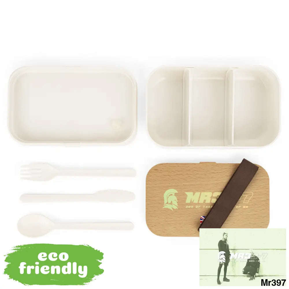 MR39-7 300 of them only 1 of me Bento Box with Band and Utensils. One size Accessories