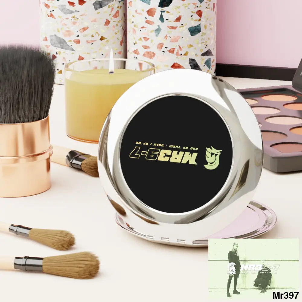 MR39 -7 300 of them only 1 of me Compact Travel Mirror Silver / Glossy / One size Accessories