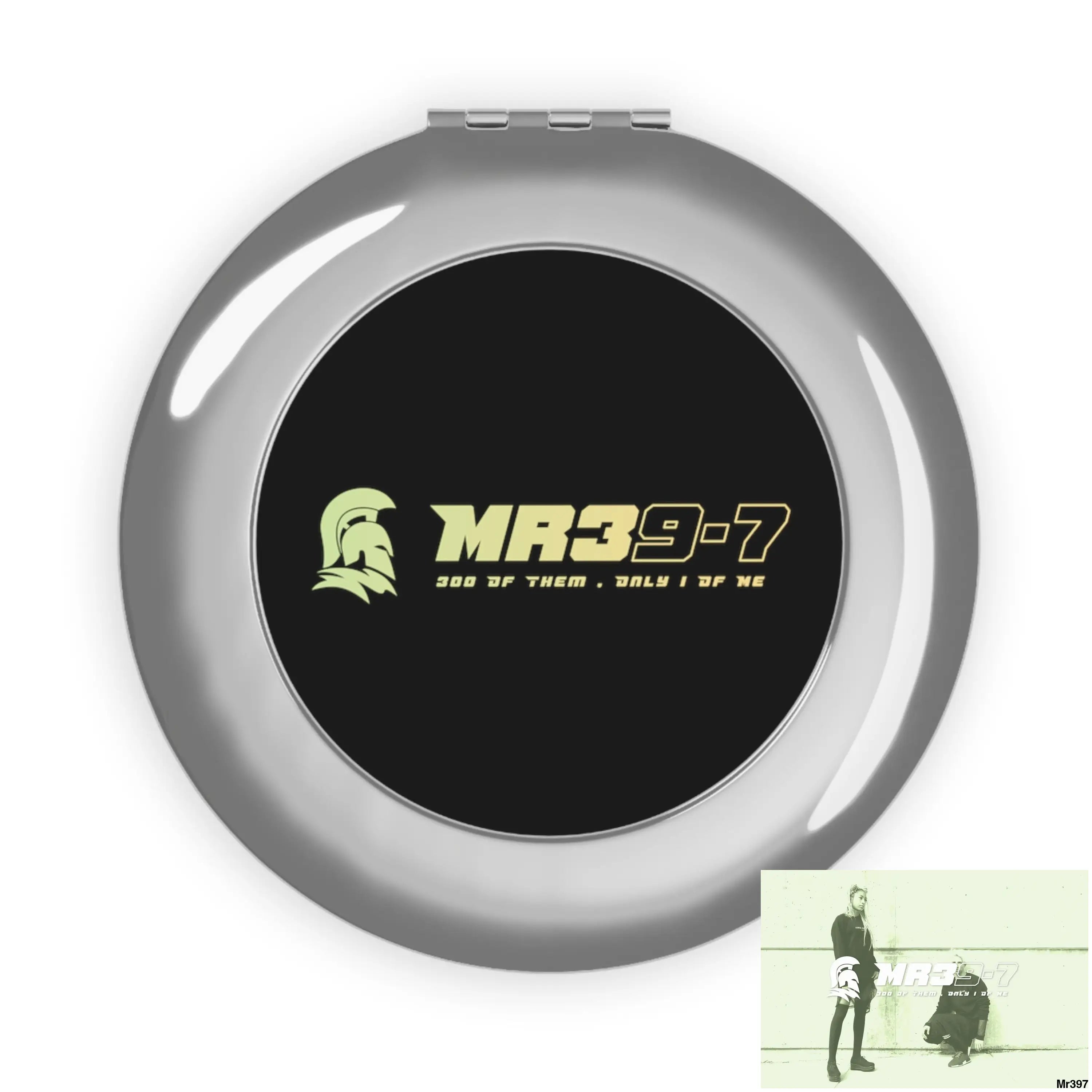 MR39 -7 300 of them only 1 of me Compact Travel Mirror Silver / Glossy / One size Accessories