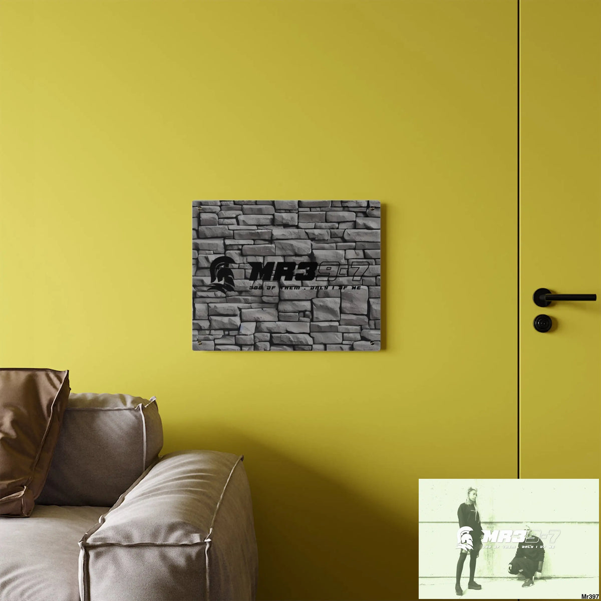 Copy of MR39-7 3D Dark Black Brick Wall 32k Ultrarealistic High quality Acrylic Wall Art Panels Home Decor