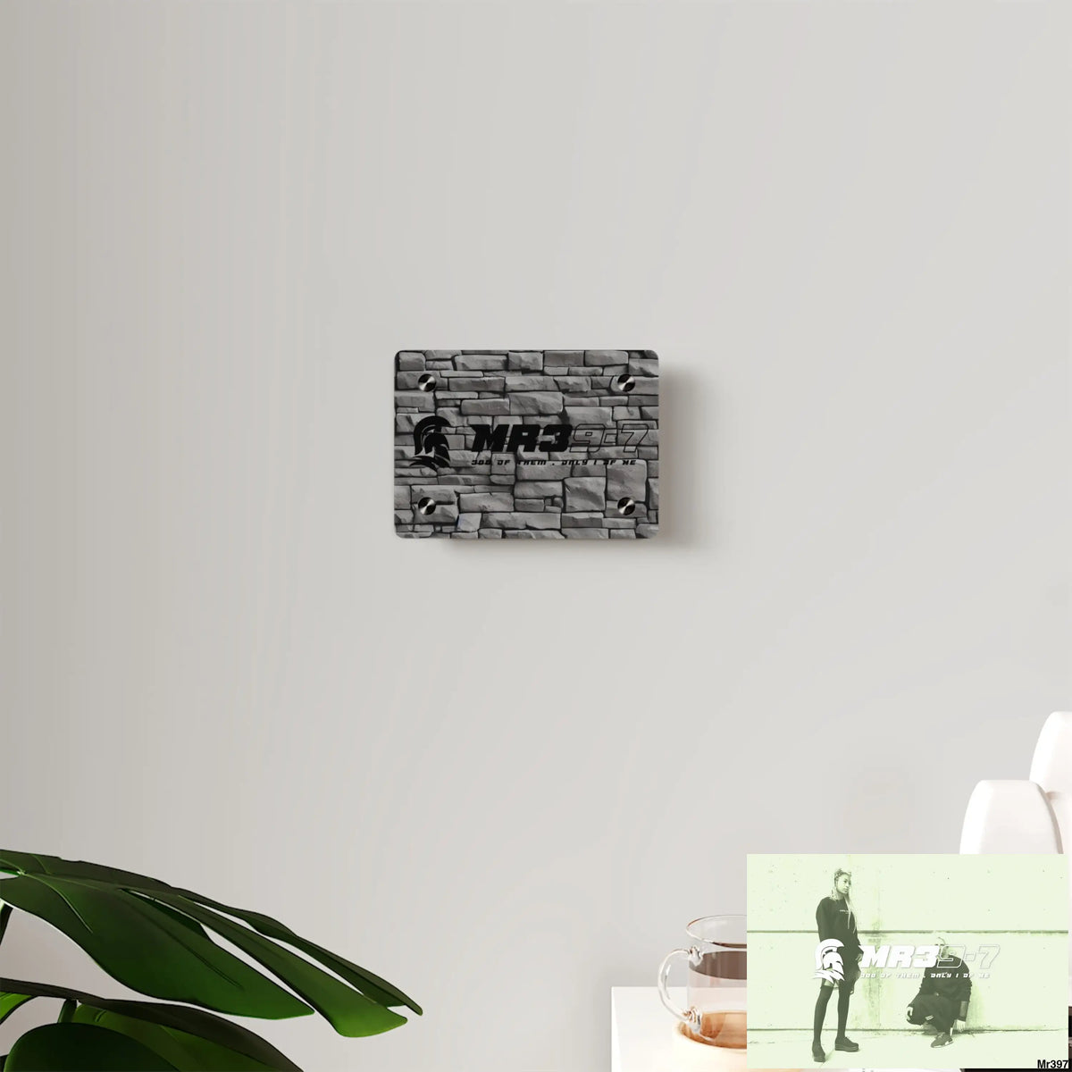 Copy of MR39-7 3D Dark Black Brick Wall 32k Ultrarealistic High quality Acrylic Wall Art Panels Home Decor