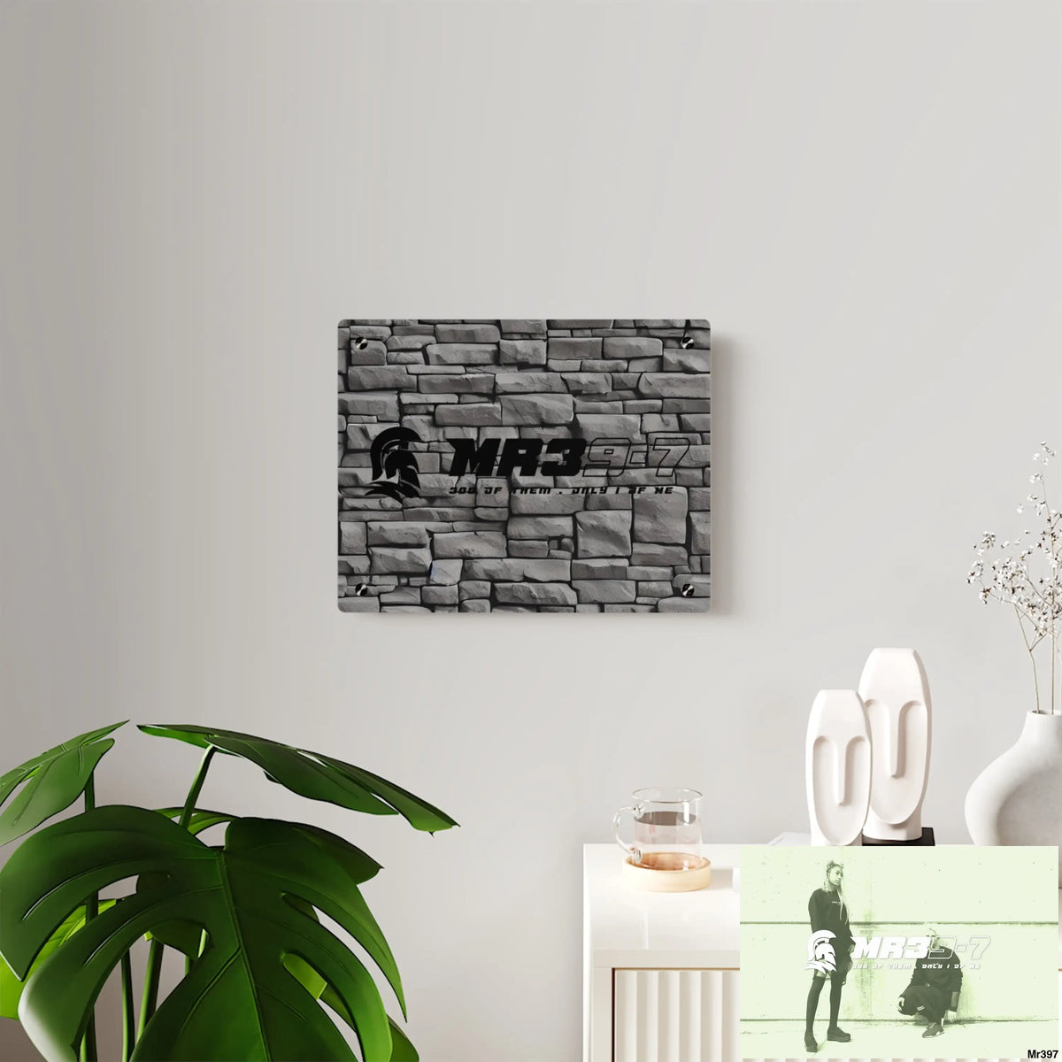 Copy of MR39-7 3D Dark Black Brick Wall 32k Ultrarealistic High quality Acrylic Wall Art Panels Home Decor