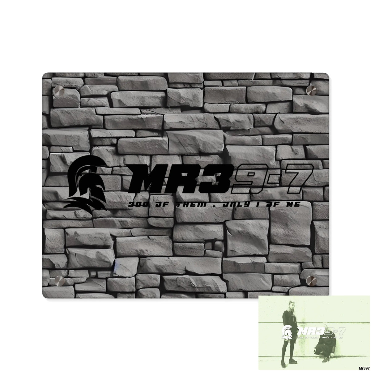 Copy of MR39-7 3D Dark Black Brick Wall 32k Ultrarealistic High quality Acrylic Wall Art Panels 14″ x 11″ (Horizontal)