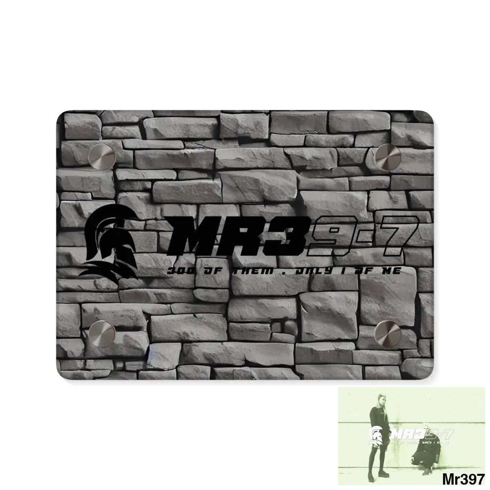 Copy of MR39-7 3D Dark Black Brick Wall 32k Ultrarealistic High quality Acrylic Wall Art Panels 7’’ x 5’’ (Horizontal)