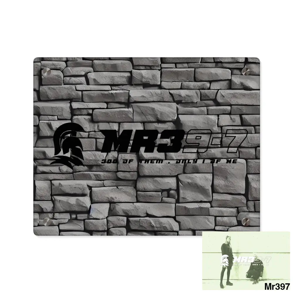 Copy of MR39-7 3D Dark Black Brick Wall 32k Ultrarealistic High quality Acrylic Wall Art Panels 14″ x 11″ (Horizontal)