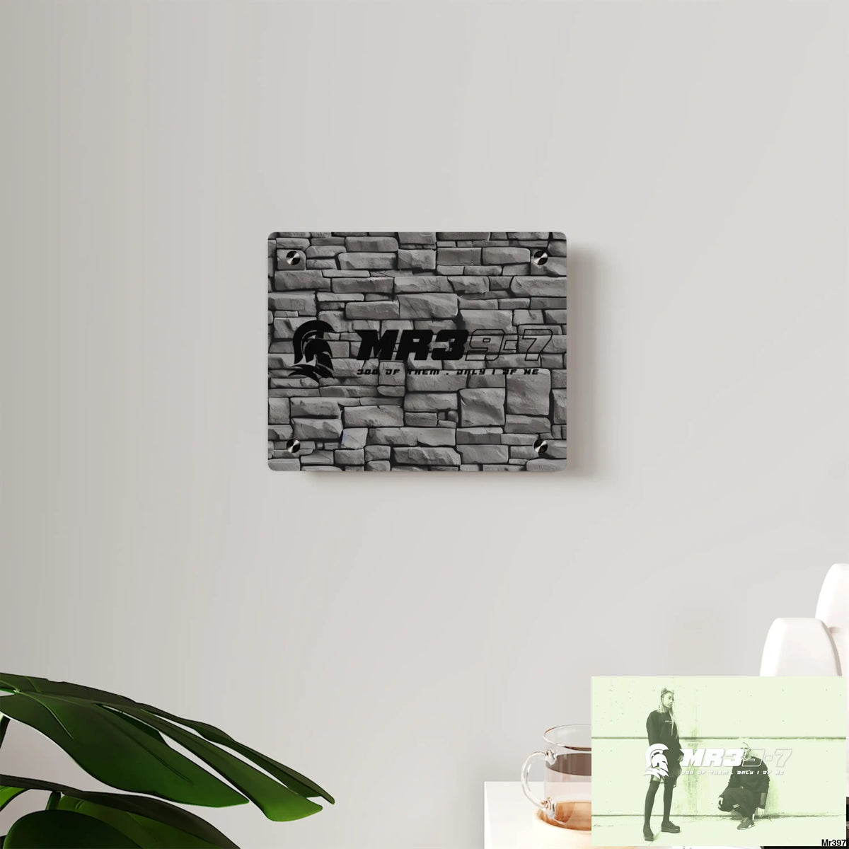 Copy of MR39-7 3D Dark Black Brick Wall 32k Ultrarealistic High quality Acrylic Wall Art Panels Home Decor