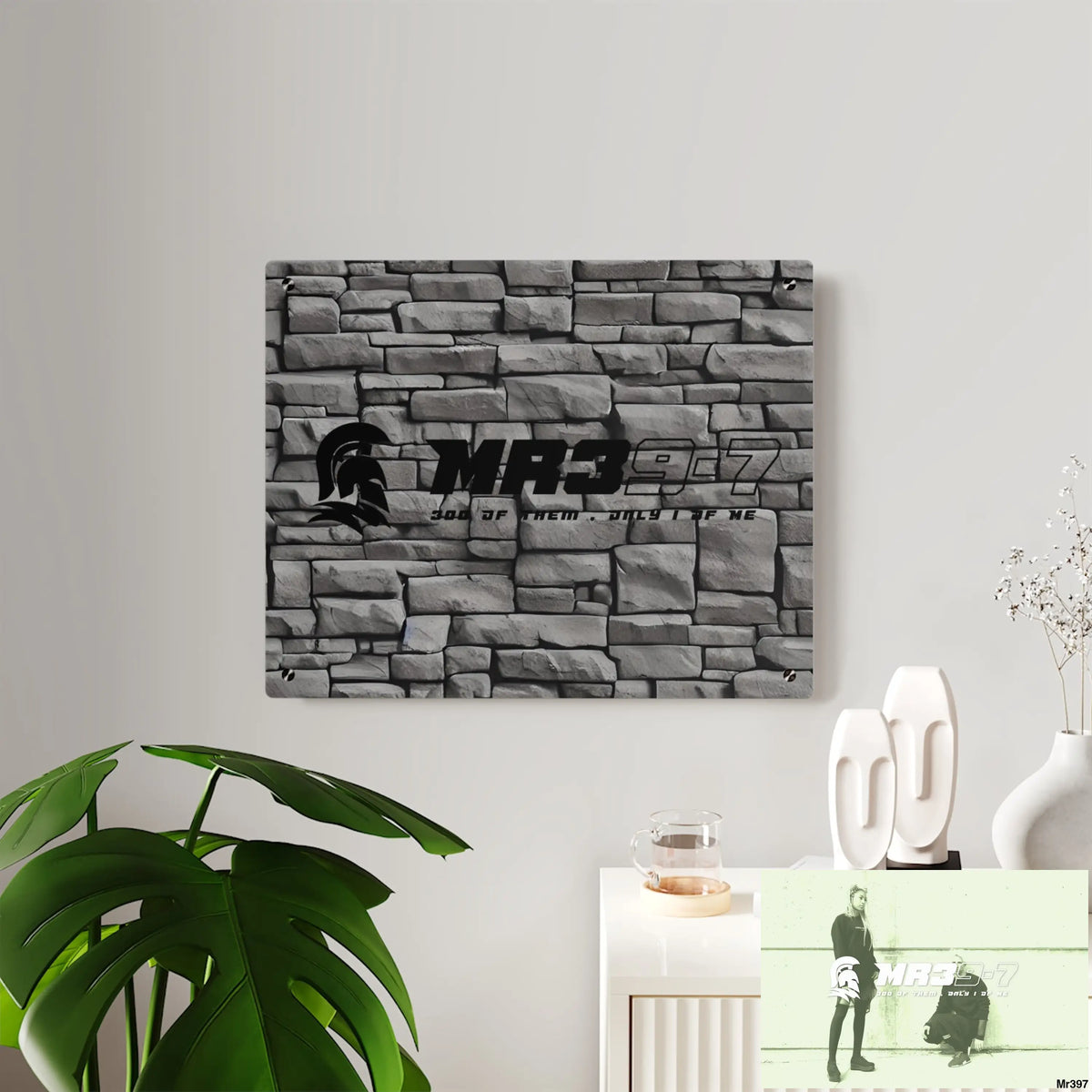 Copy of MR39-7 3D Dark Black Brick Wall 32k Ultrarealistic High quality Acrylic Wall Art Panels Home Decor