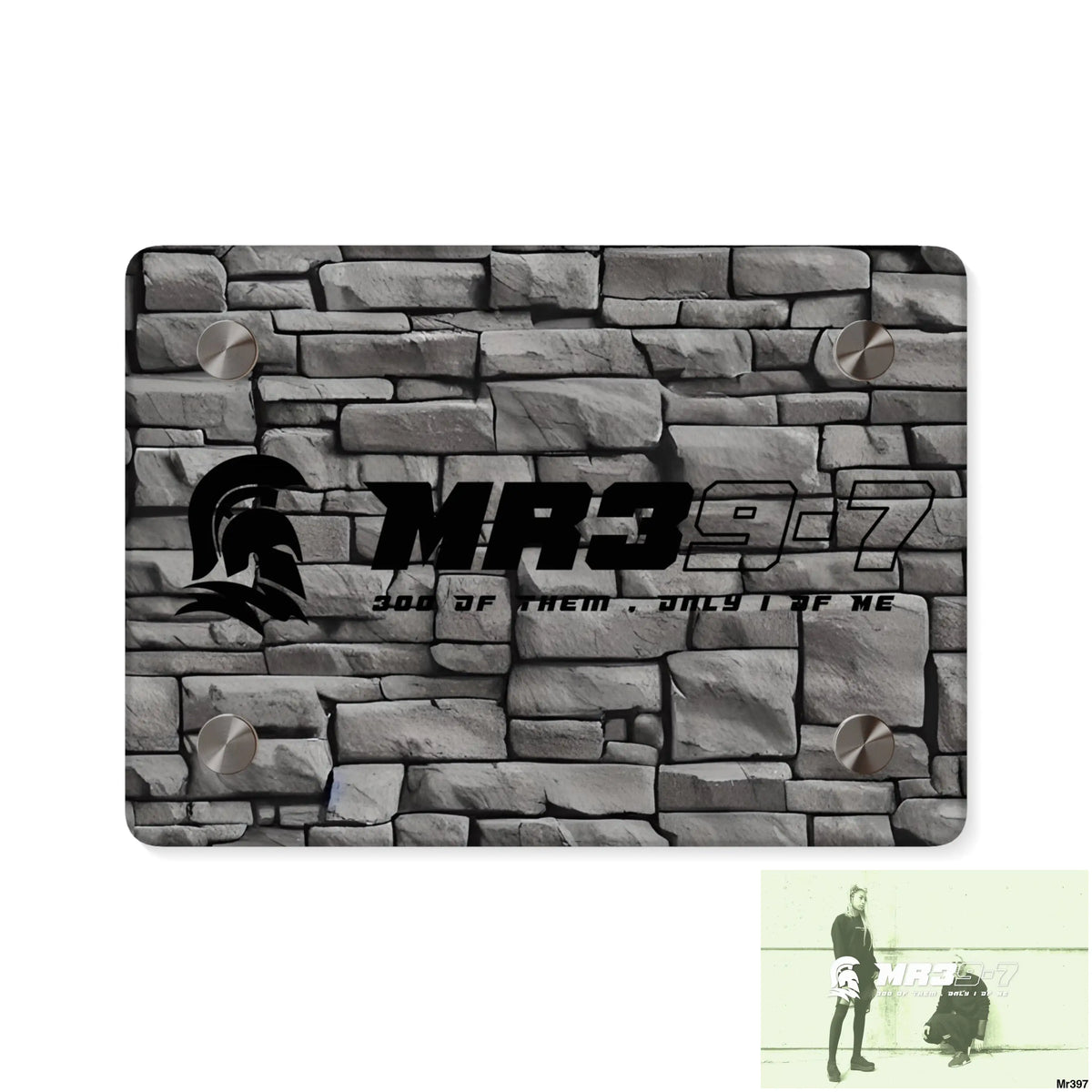 Copy of MR39-7 3D Dark Black Brick Wall 32k Ultrarealistic High quality Acrylic Wall Art Panels 7’’ x 5’’ (Horizontal)