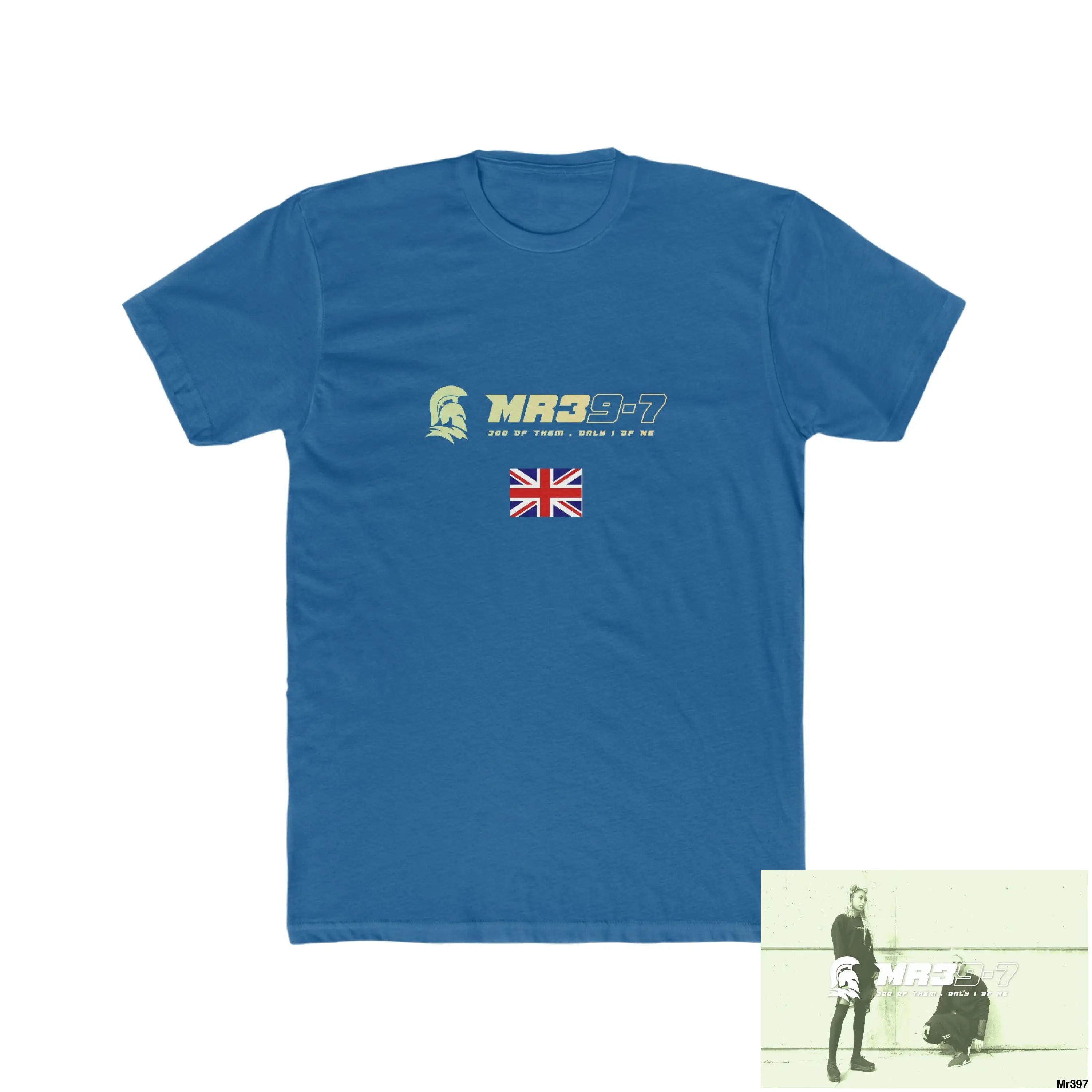 MR39-7 Barmouth X Thailand My Planned Death 2016 (2001-2023) Men’s Cotton Crew Tee Solid Cool Blue / S T-Shirt