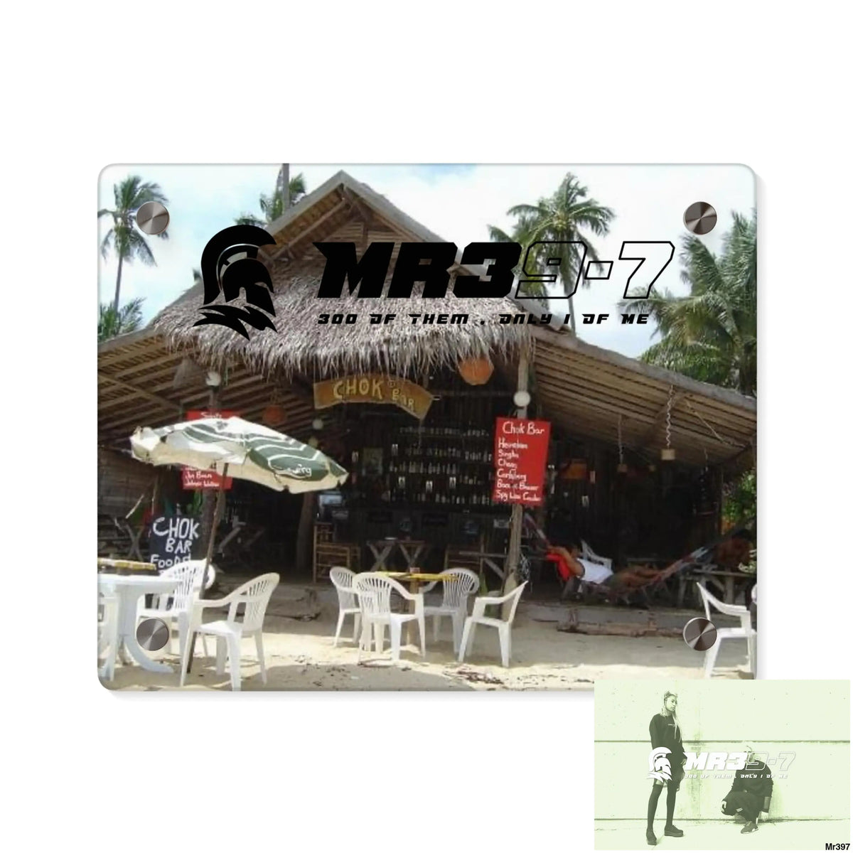 MR39-7 Choke Bar LamaI Beach Koh Samui Thailand New 1 my death 2004 Koh Lak Acrylic Wall Art Panels 10″ x 8″
