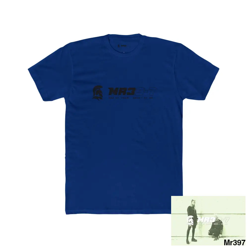 MR39-7 Choose Life Black Men’s Cotton Crew Tee Solid Royal / XS T-Shirt