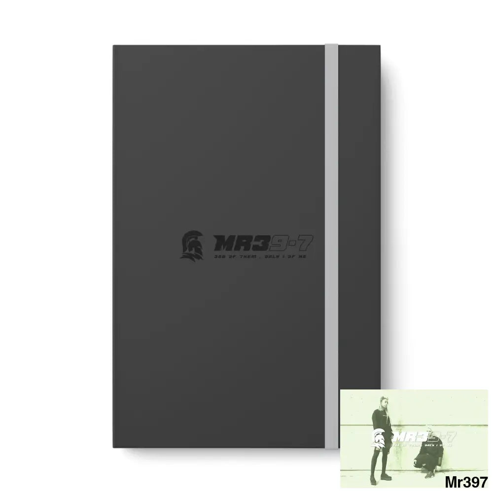 Mr39-7 Color Contrast Notebook - Ruled 5.5’’ x 8.25’’ / Gray / Ruled line Paper products