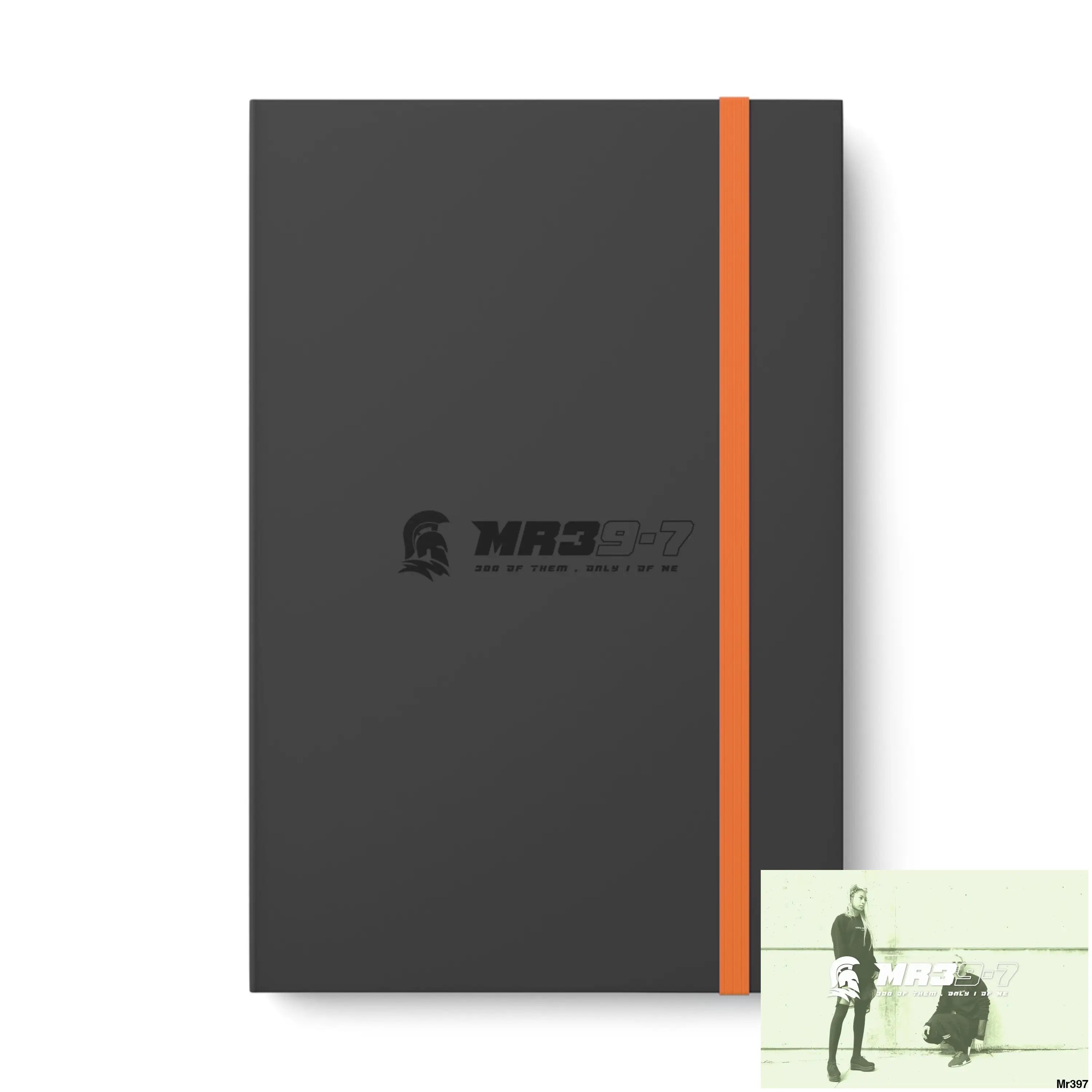 Mr39-7 Color Contrast Notebook - Ruled 5.5’’ x 8.25’’ / Orange / Ruled line Paper products