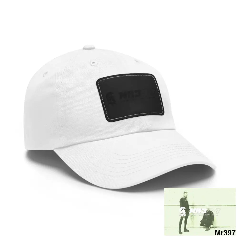 MR39-7 Dad Hat with Leather Patch (Rectangle) Hats