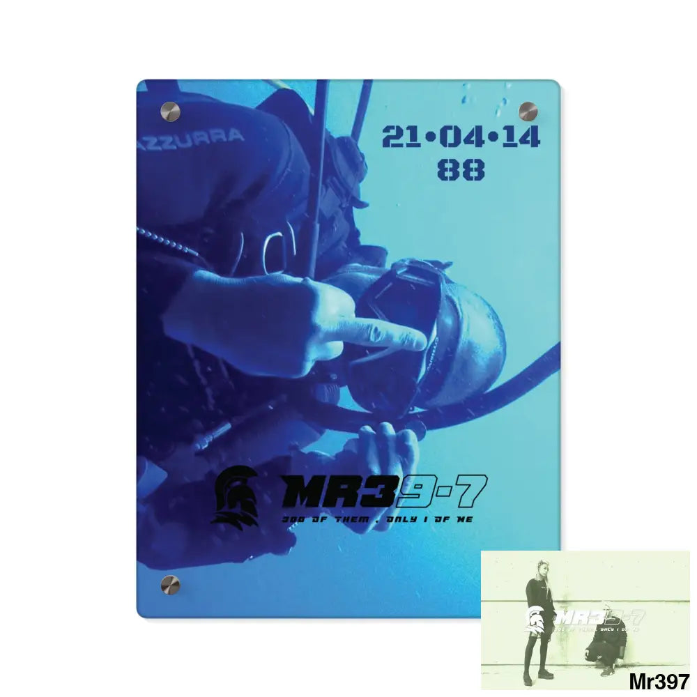 MR39-7 Dahab Egypt The Blue Hole 2014 HRH QEII Birthday 21/04/14 Acrylic Wall Art Panel 11″ x 14″ (Vertical) / 0.25’’