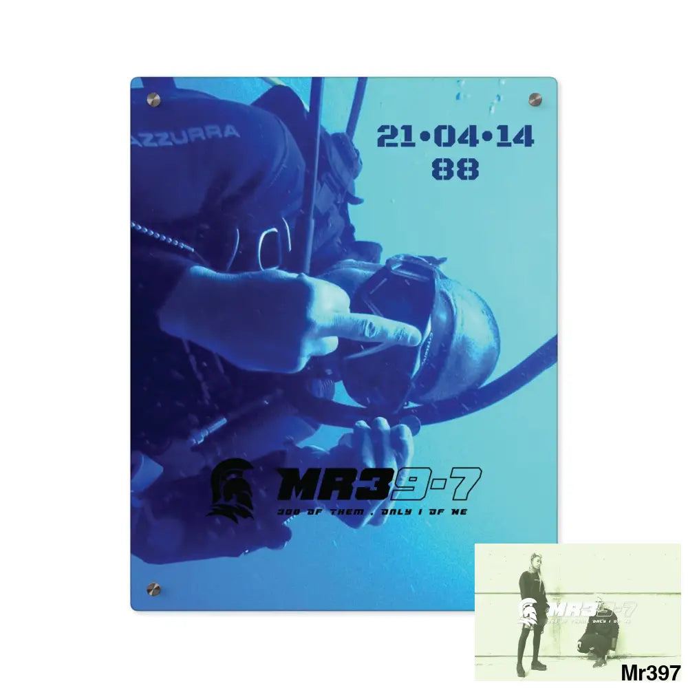 MR39-7 Dahab Egypt The Blue Hole 2014 HRH QEII Birthday 21/04/14 Acrylic Wall Art Panel 16″ x 20″ (Vertical) / 0.25’’