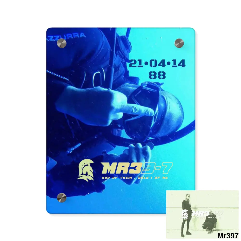 MR39-7 Dahab Egypt The Blue Hole 2014 HRH QEII Birthday 21/04/14 Acrylic Wall Art Panel 8″ x 10″ (Vertical) / 0.25’’