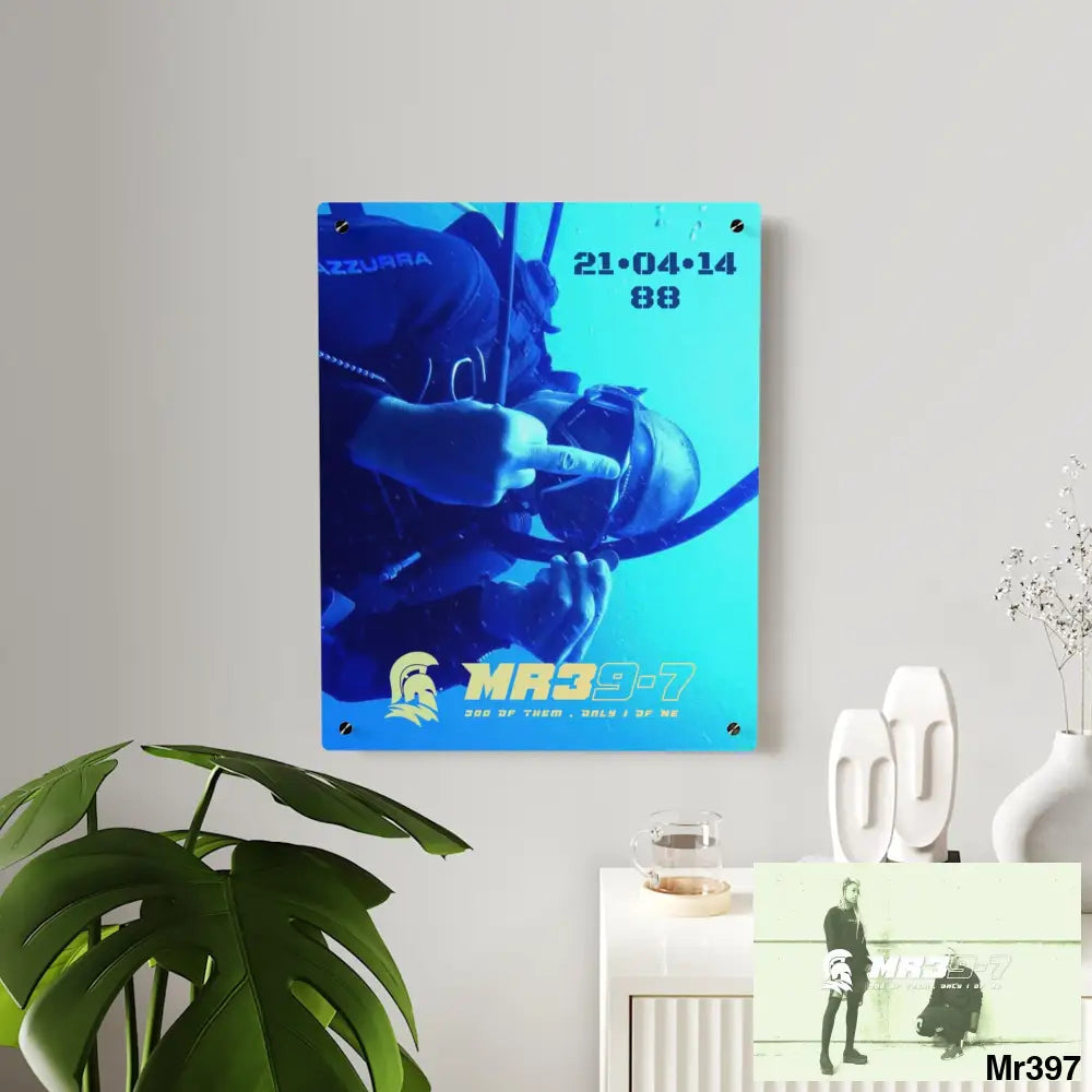 MR39-7 Dahab Egypt The Blue Hole 2014 QEII Birthday 21/04/14 Acrylic Wall Art Panel Home Decor