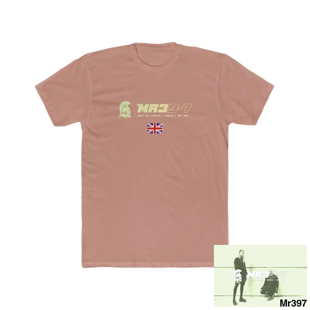 Mr39-7 Drugs back please ? Men’s Cotton Crew Tee Solid Desert Pink / S T-Shirt