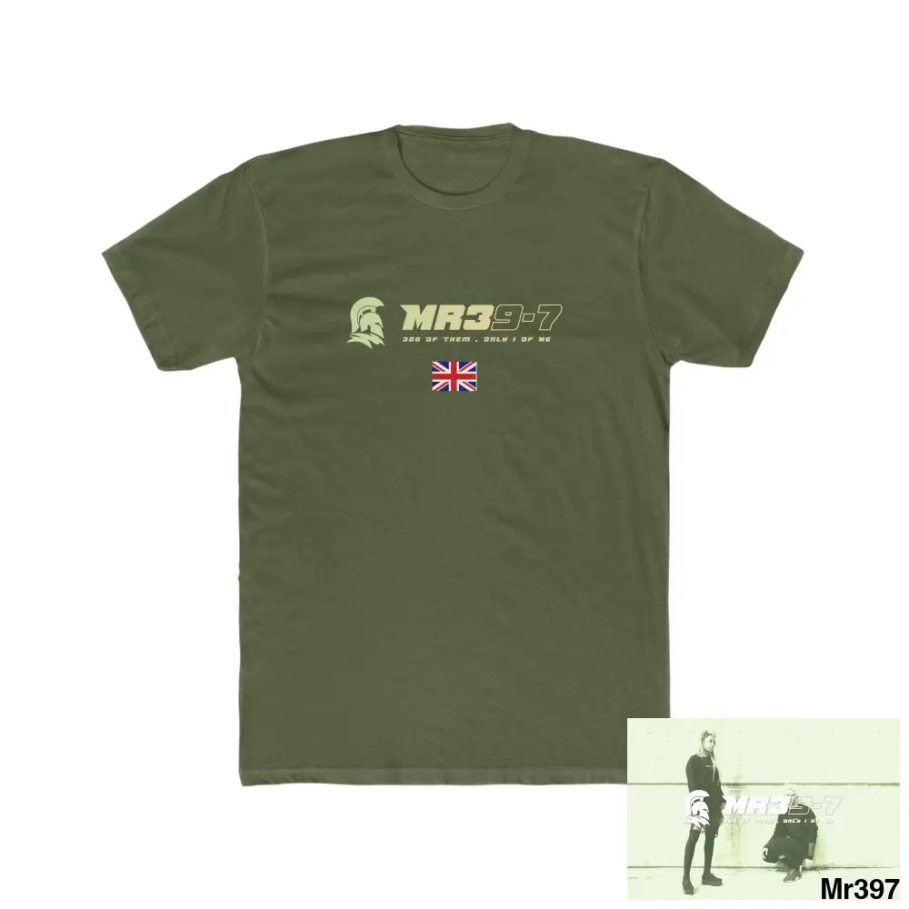 Mr39-7 Drugs back please ? Men’s Cotton Crew Tee Solid Military Green / XS T-Shirt