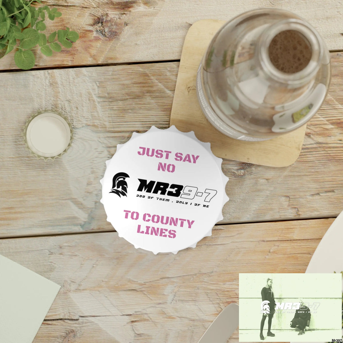 MR39-7 Edition Just Say No To County Lines Bottle Opener One size / White Accessories