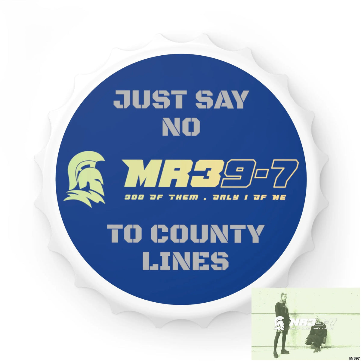 MR39-7 Edition Just Say No To County Lines Bottle Opener One size / White Accessories